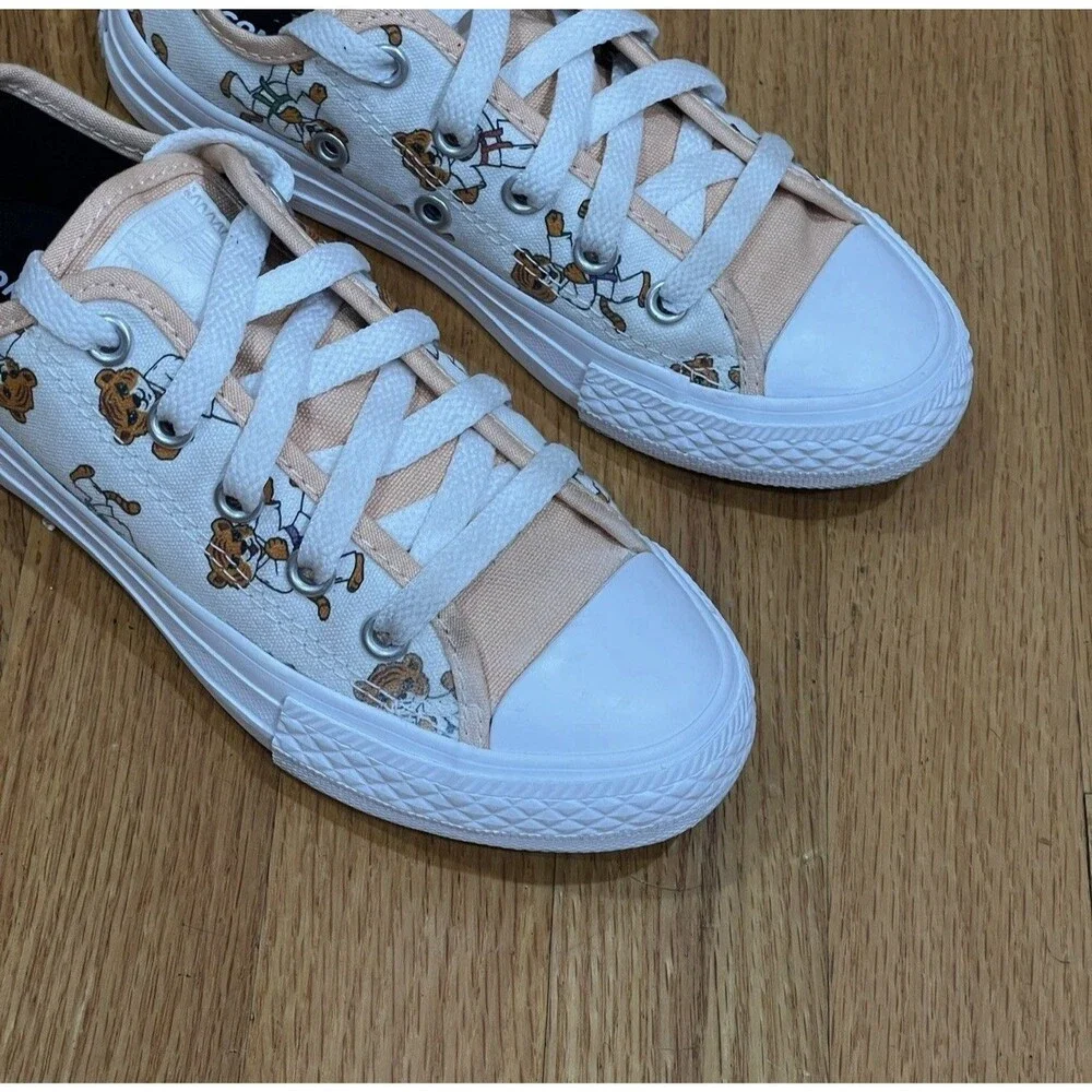 Converse All Star Boys Low Top Sneakers Size 12 Toddler Printed Karate Tiger EUC